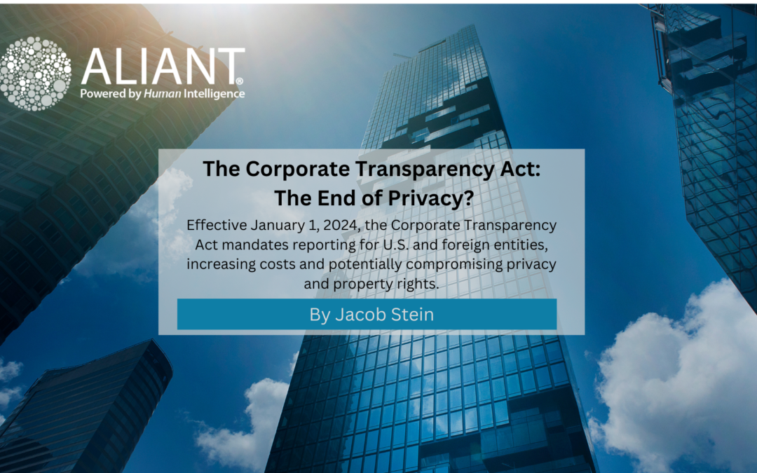 The Corporate Transparency Act: The End of Privacy?