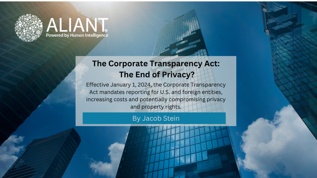The Corporate Transparency Act: The End of Privacy?