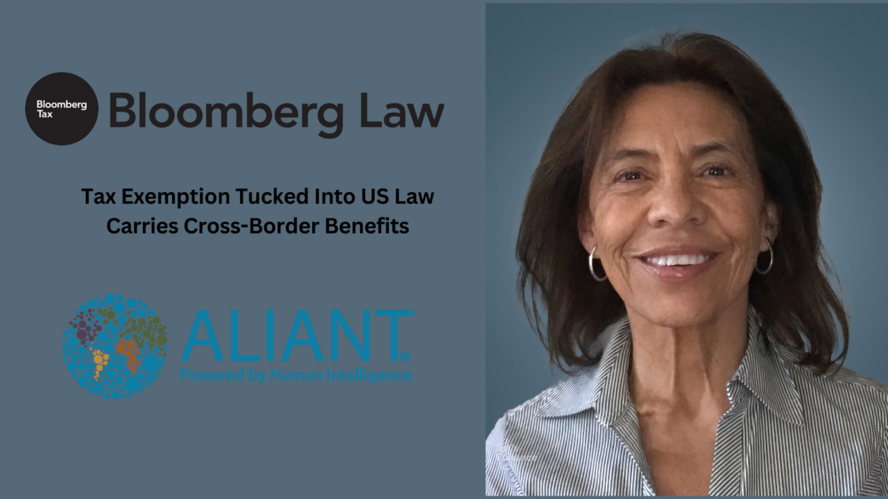 Aliant Publishes In Bloomberg Law With Leticia Balcazar : Exploring A Hidden Tax...